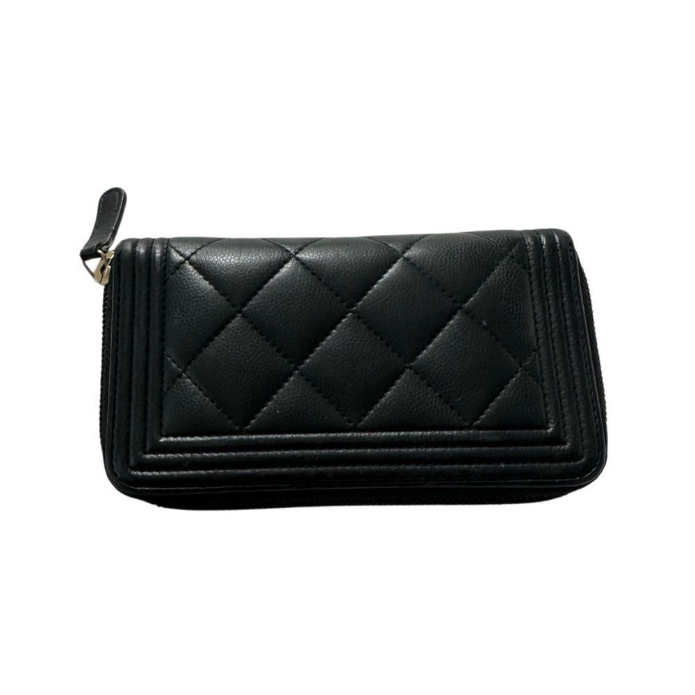 Chanel Black Quilted Wallet Gold Hardware - Picture 2 of 8